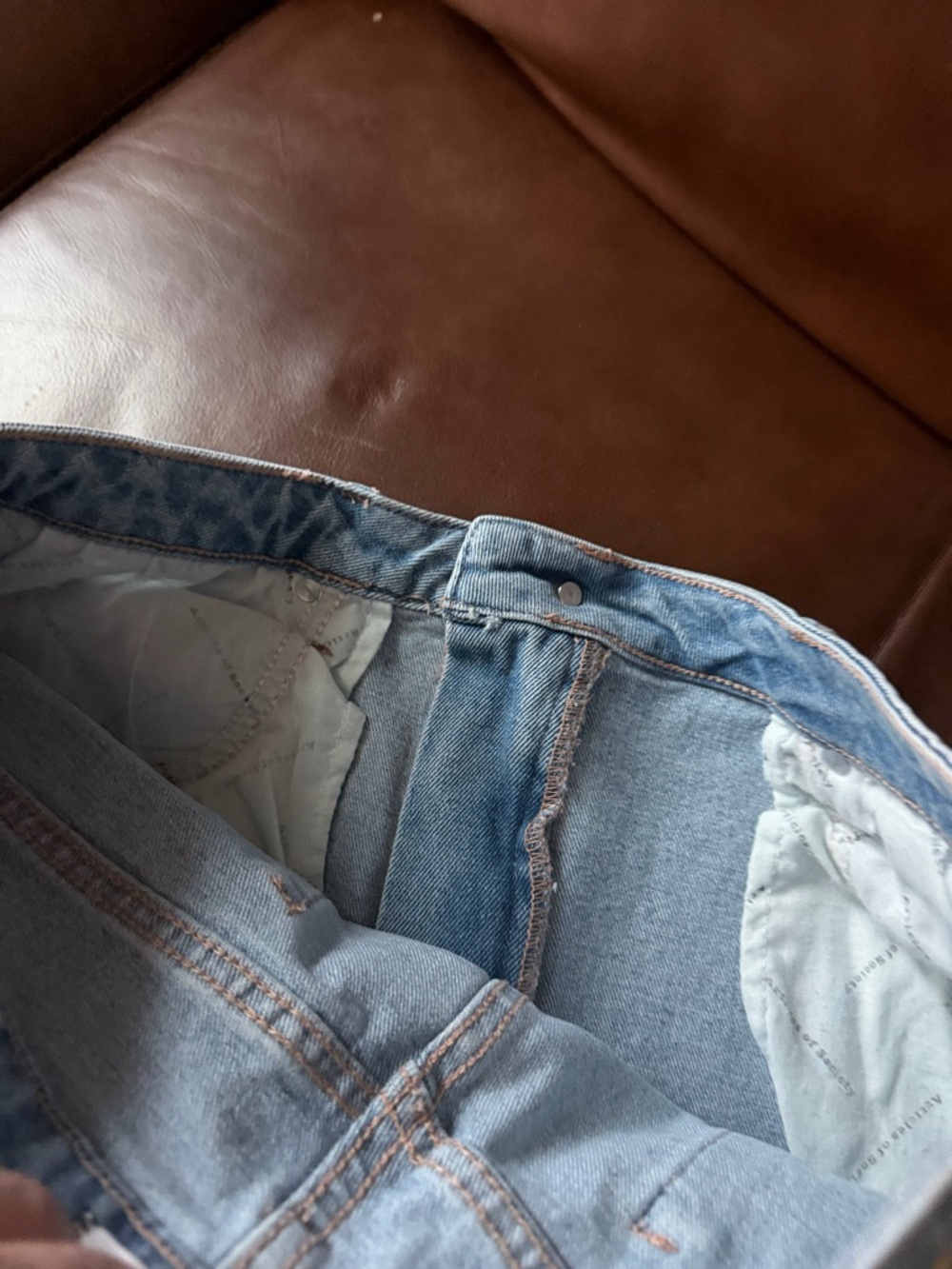Articles Of Society Light Blue Distressed Denim Shorts - Picture 7 of 8